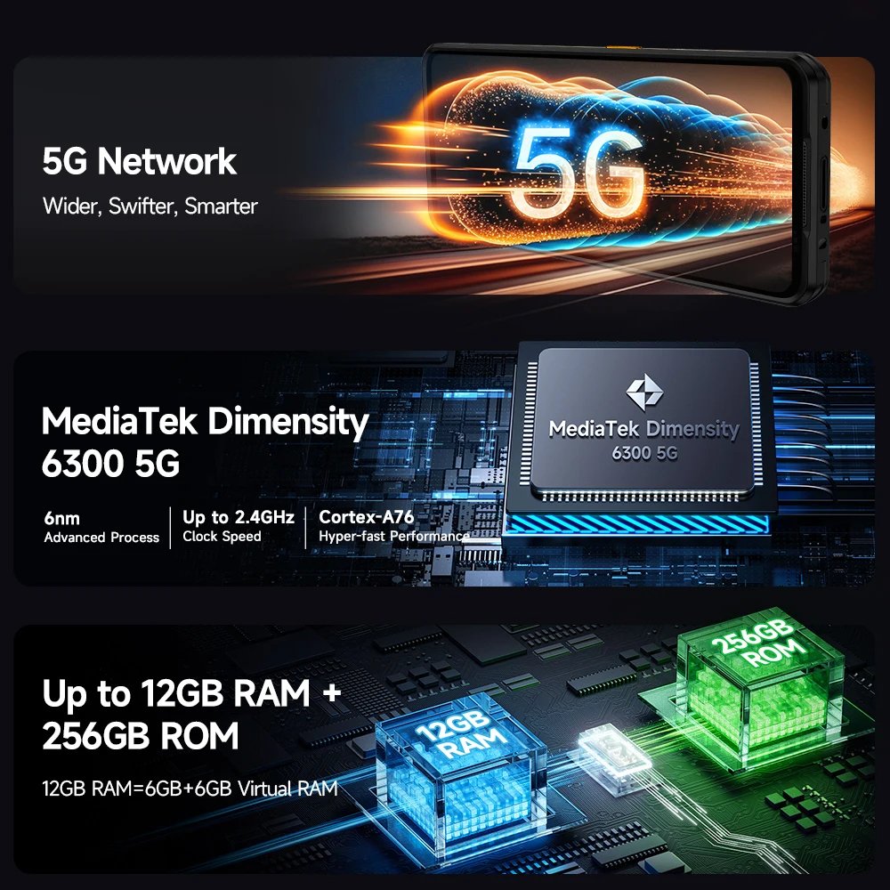 Ulefone Armor 25T Pro 5G mobile phones 3g&4g smartphone 6.78" smart phone 5g smartphone 12GB 256GB Thermal Imaging Rugged Phone